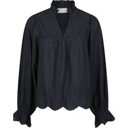 Neo Noir Heline Emb Blouse - Navy