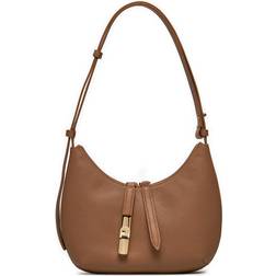 Furla Läder Crossbody Väska - Beige