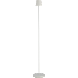 Visual Comfort Modern Nevis Matte White Floor Lamp 49"