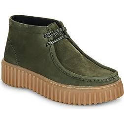 Clarks Torhill Moss Nubuck Boots - Green