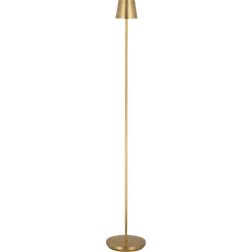 Visual Comfort Modern Nevis Hand Rubbed Antique Brass Floor Lamp 49"