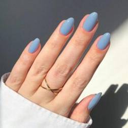 Shein Your Nails With, 24Pcs Short Oval Nails