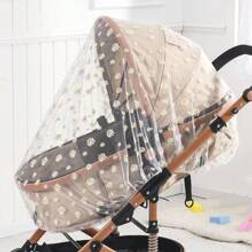 Shein Universal Printed Baby Stroller Mosquito Net, Full-Coverage Insect Protection Carriage Mosquito Net