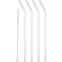 Lyngby Glas Straw with kink Køkkenudstyr 4stk