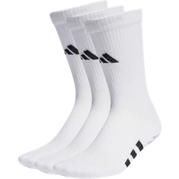 Adidas Performance Cushioned Crew Grip Socks 3-pack - White/Black