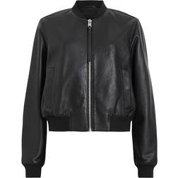 AllSaints Orten Leather Bomber Jacket - Black