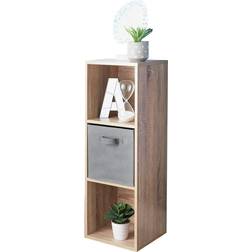 Spot on Dealz 3 Cube Storage Unit Oak Book Shelf 89cm