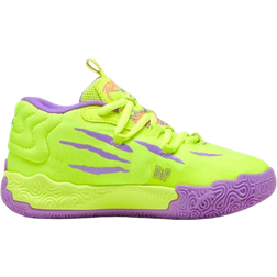 Puma Little Kid's X Lamelo Ball MB.03 Spark - Safety Yellow/Purple Glimmer