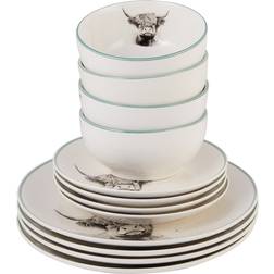 The Range Highland Cow Dinner Set 12pcs