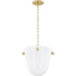 Mitzi Rima Aged Brass Pendant Lamp 13.8"