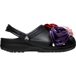 Crocs Classic Rosette Clog - Black