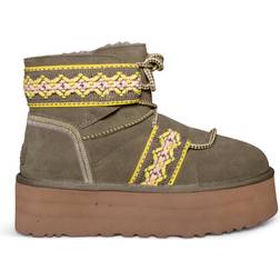 UGG Classic Mini II Braid Platform - Brown