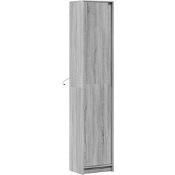 vidaXL 3307903 Grey Sonoma Wardrobe 41.5x200cm