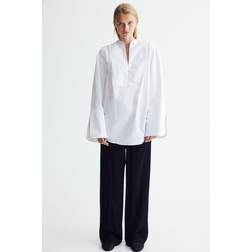 H&M Dame Sort Dresset bukse med oppbrett
