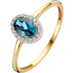 Blush Ring - Gold/Topaz/Diamonds