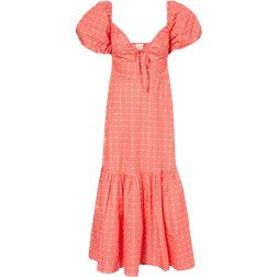 Aspiga Zillah Puff Sleeve Dress - Floral Pink/Orange