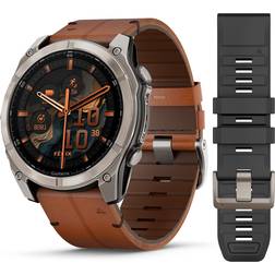 Garmin Fenix 8 Sapphire 51mm with Leather Band