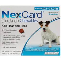 Nexgard Chewables for Medium Dogs 10.1-24lbs 3 Chews