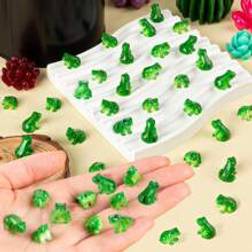 Shein 5pcs/10pcs Resin Miniature Frogs, Green Frog Miniature Fairy Garden Mini