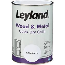 Leyland Trade Wood & Metal Quick Dry Satin Wood Paint White