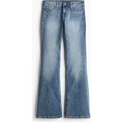 H&M Flared Low Jeans Blue