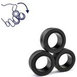 Shein Magnetic Rings Set, 3PCS Idea ADHD Anxiety Decompression Magnetic Rings Fidget Toys Adult Rings For Anxiety Relief Therapy, Finger Fidget Toys Great