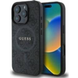 Guess GUHMP16LG4GFRK iPhone 16 Pro 6.3 czarny/black hardcase 4G Ring Classic Logo MagSafe