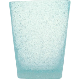 Memento Signature Bubbles Double Old-Fashioned Light Blue Drink Glass 12.5fl oz 6