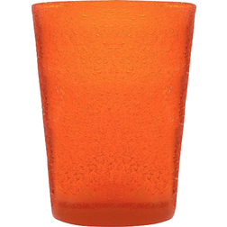 Memento Signature Bubbles Double Old-Fashioned Orange Drink Glass 12.5fl oz 6