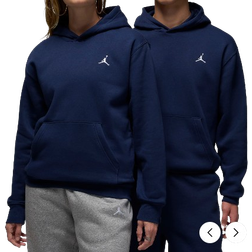 Nike Jordan Brooklyn Fleece Pullover Hoodie Unisex - Midnight Navy/White