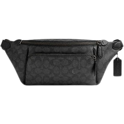 Coach League Belt Bag In Signature Canvas - Charcoal Signature