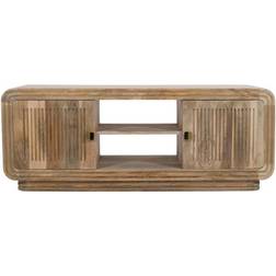 Hudson Carved Natural Oak TV Bench 145x55cm