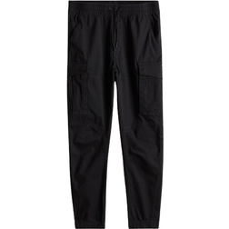 H&M Slim Fit Cargo Joggers - Black