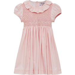 Trotters Willow Rose Hand Smocked Dress - Pink