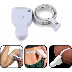 Shein Automatic telescopic tape measure, body measuring tape 60 inches (150 cm), self-tightening retractable measuring tape for accurate weight loss tracking and muscle building through one-handed operation, fitness accessories Measurement Tape