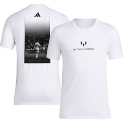 adidas Men'sInter Miami CF 2024 Messi Goat White T-Shirt