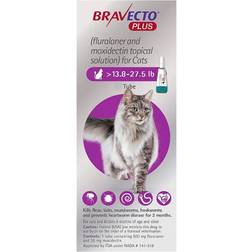 Pet Care Supplies Bravecto Plus for Large Cats 500 Mg (13.75 to 27.5 Lbs) Purple 2 Doses