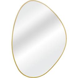 The Port. Co Gallery Gold Framed Organic Gold Wall Mirror 60x85cm