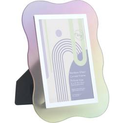 Rainbow Effect Curved Photo Frame 16.3x21.6cm