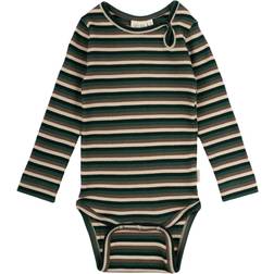 Petit Piao Body langærmet striber green