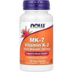Now Foods MK-7 Vitamin K2 Ekstra Stærk 300 mcg 120 stk