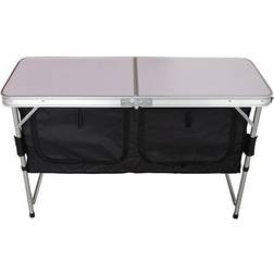 Charles Bentley Camping Table with Under Cupboard Storage