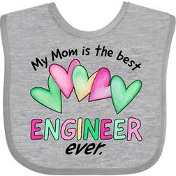 Inktastic My Mom is the Best Engineer Ever Baby Bib