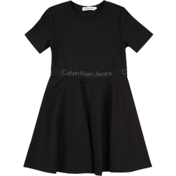 Calvin Klein Punto Milano Flared Dress - Ck Black