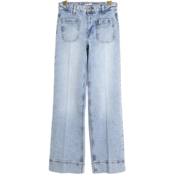 River Island High Waisted Wide Leg Jeans - Blue