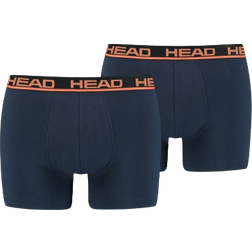 Head Men's Shorts Basic Boxer 2-pack - Blue/Orange