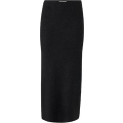 Gina Tricot Knitted Maxi Skirt - Black