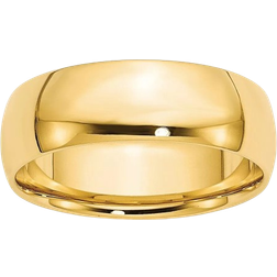 Gem & Harmony Wedding Band Ring - Gold