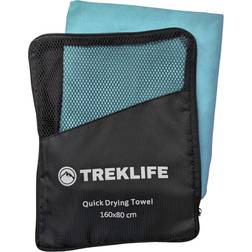 Treklife Hurtigtørrende microfiber Badehåndklæde Blå (160x80cm)