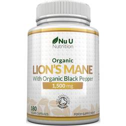 Nu U Nutrition Lions Mane 1500mg 180 pcs